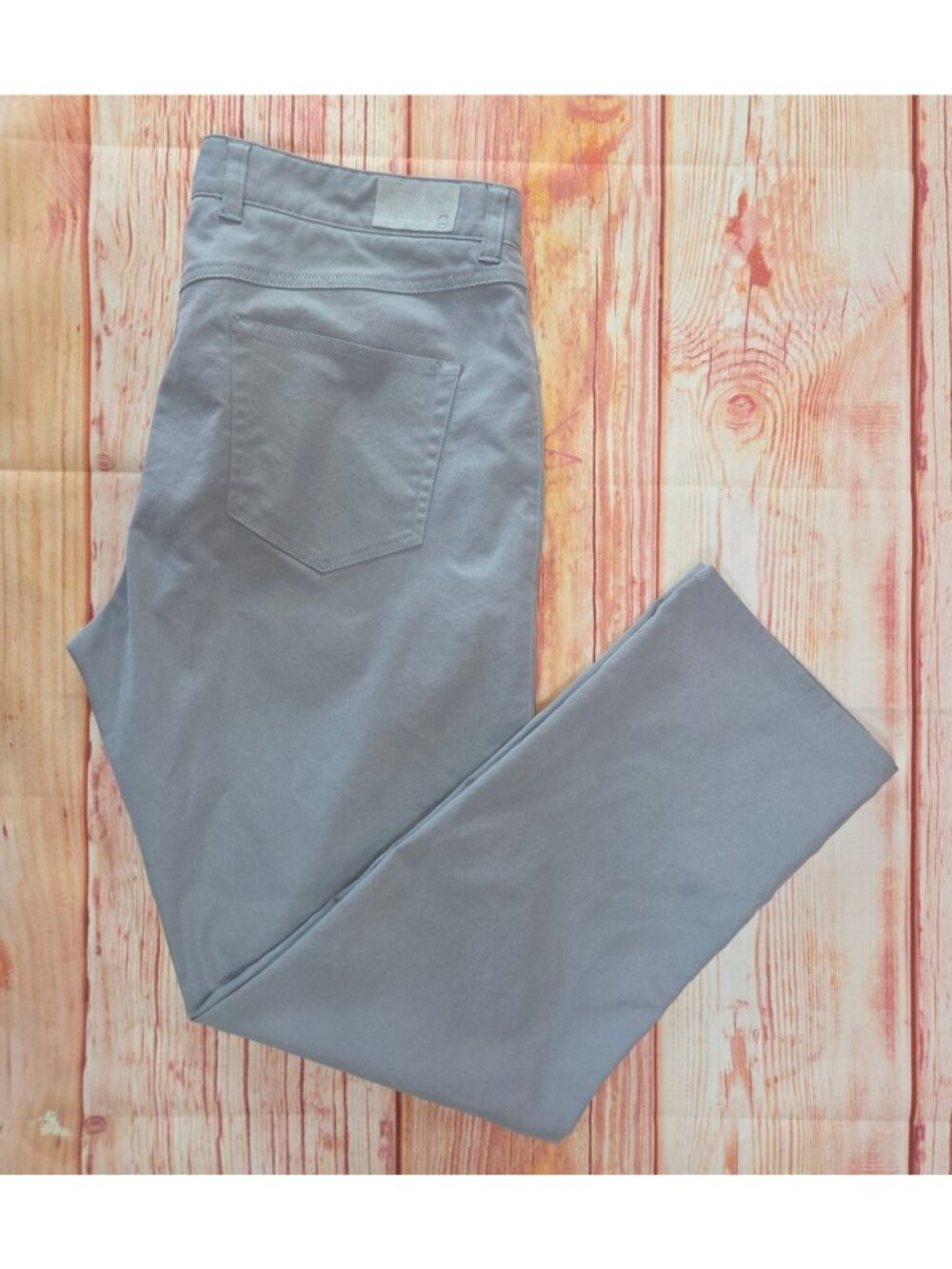 Peter Millar Mens Gray Performance Pants 35x30